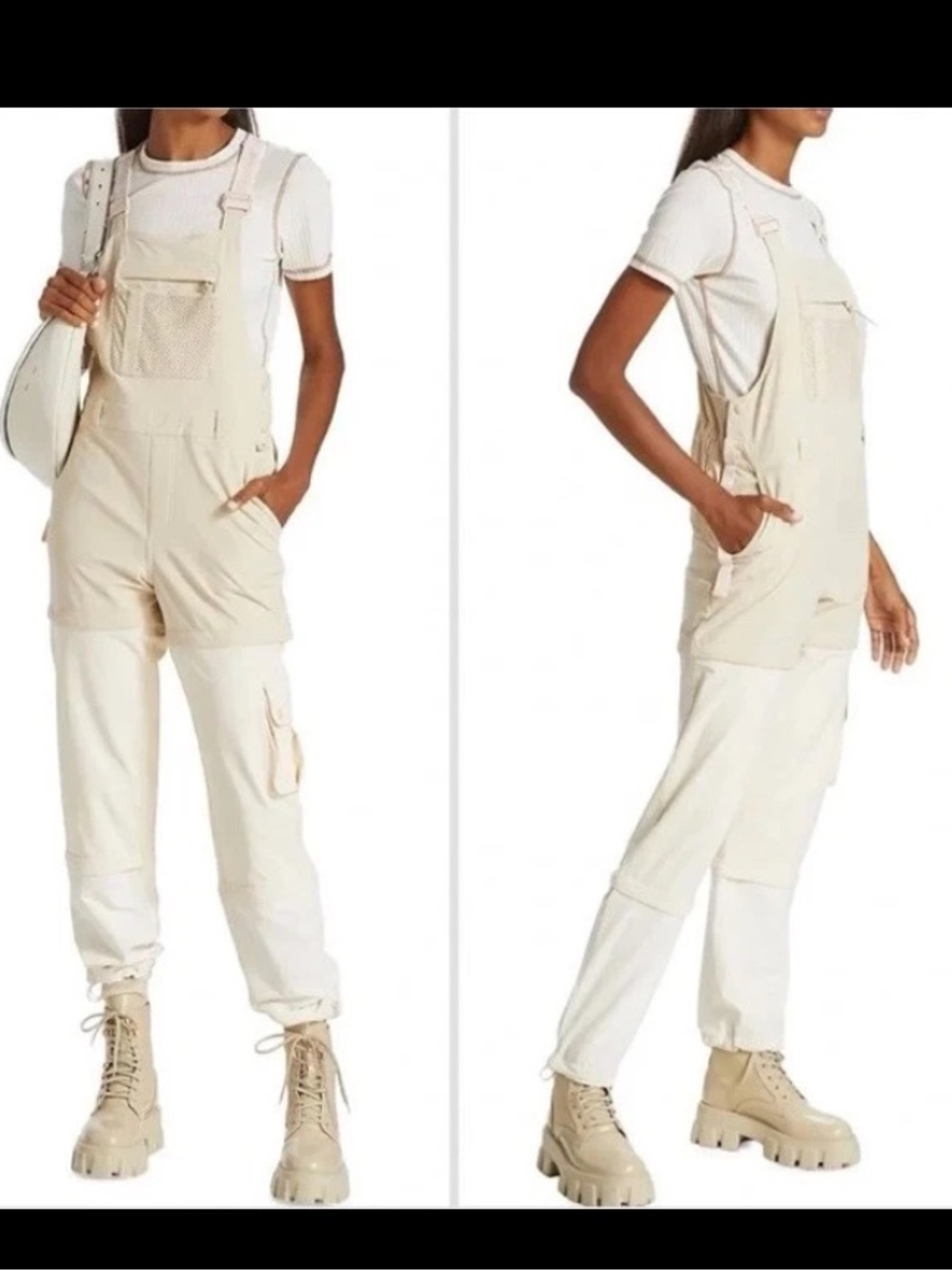 Outdoor Voices RecTrek Zip Off Overalls Terrastretch Hiking Cargo Pants  XL
